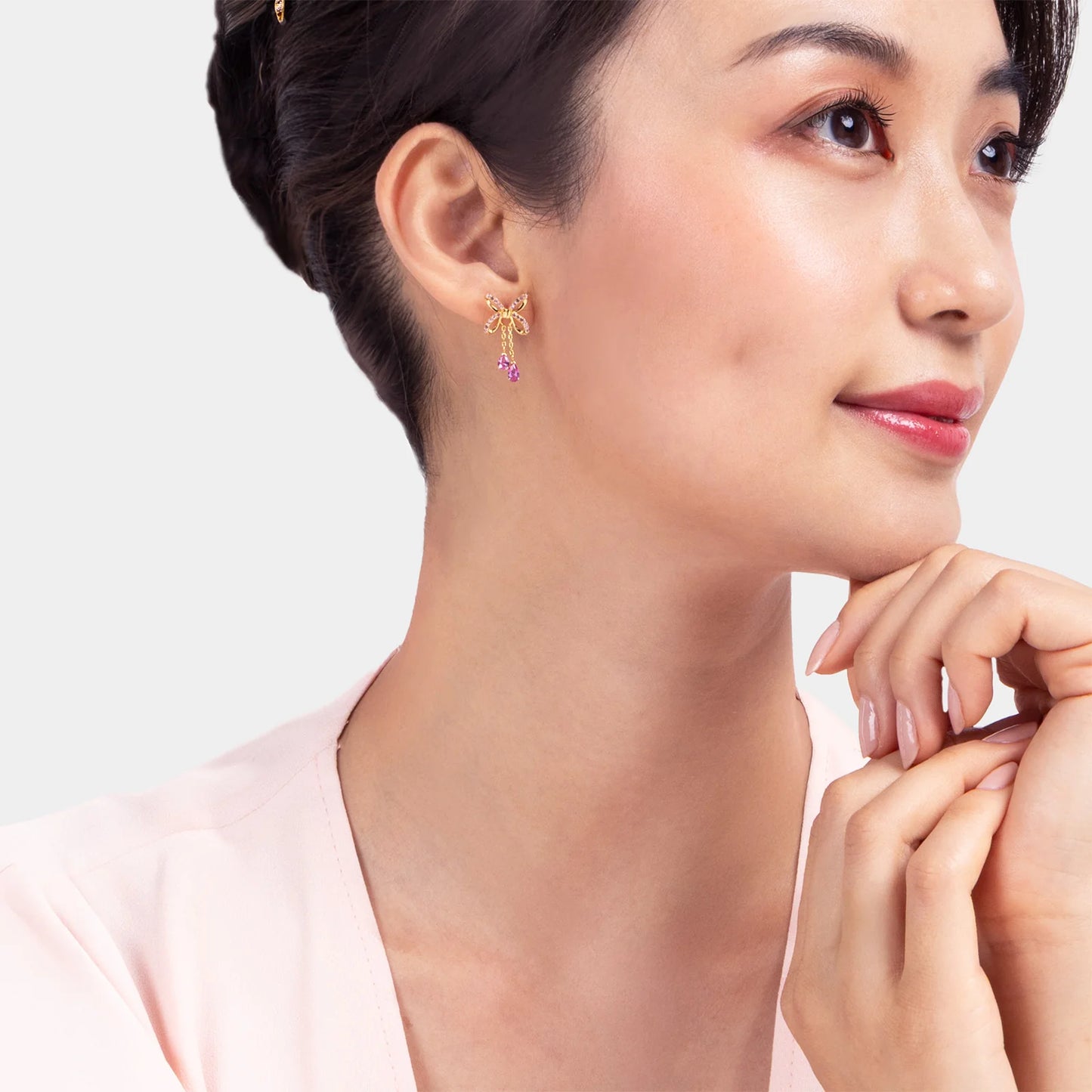ピアス 至福の結び(ゴールド)