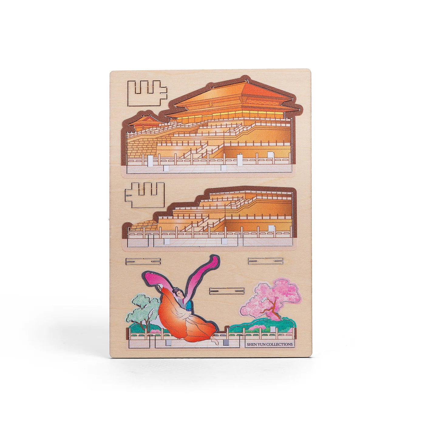 木製マグネット  袖の舞