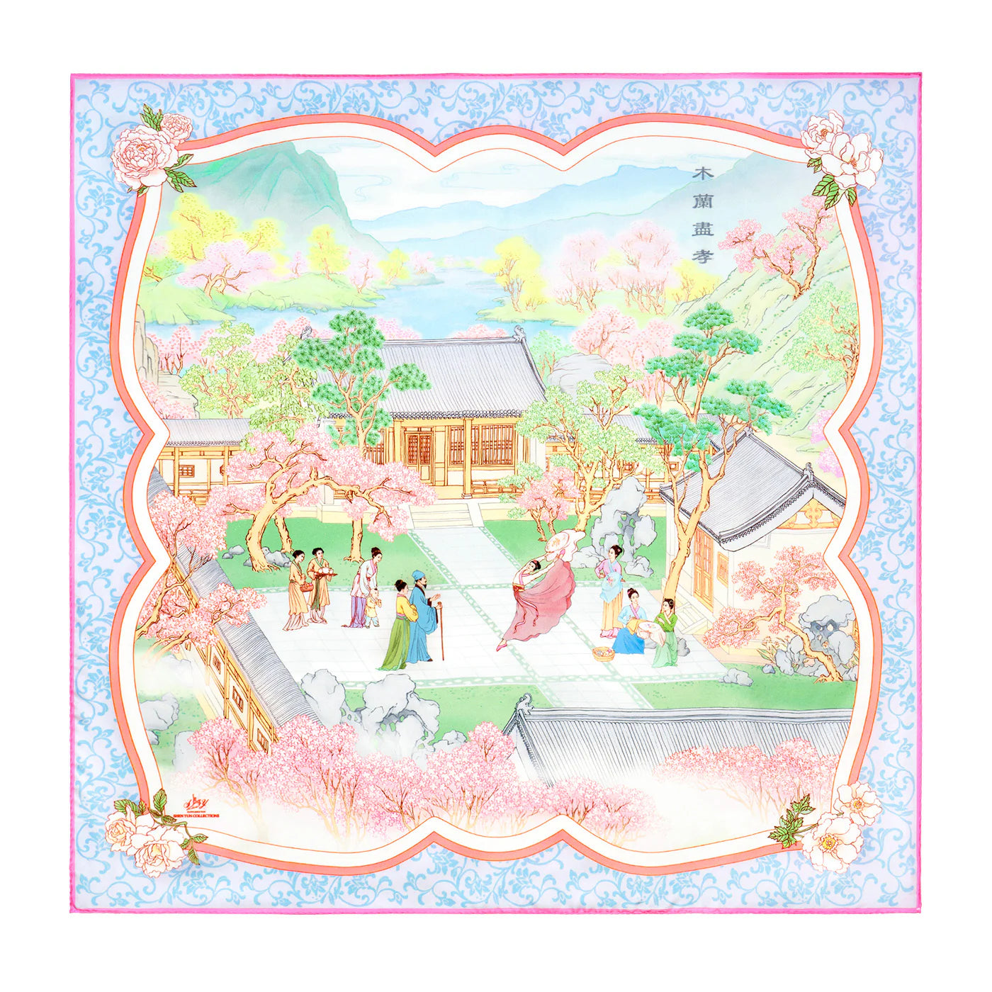 スカーフ ムーラン（両面プリント・全2種）
